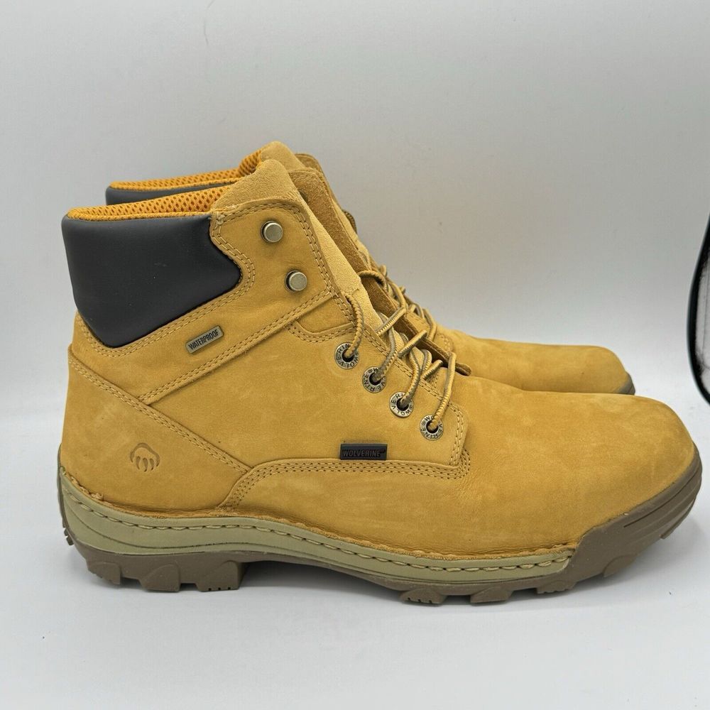 New Wolverine Men's Dublin 6" Waterproof Insulated Boots 'Wheat' W04780 Size 14M